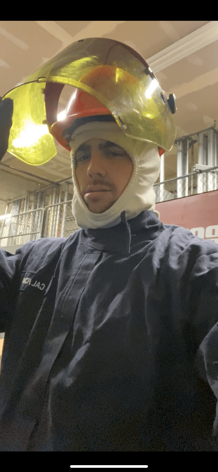 Michael on the job site